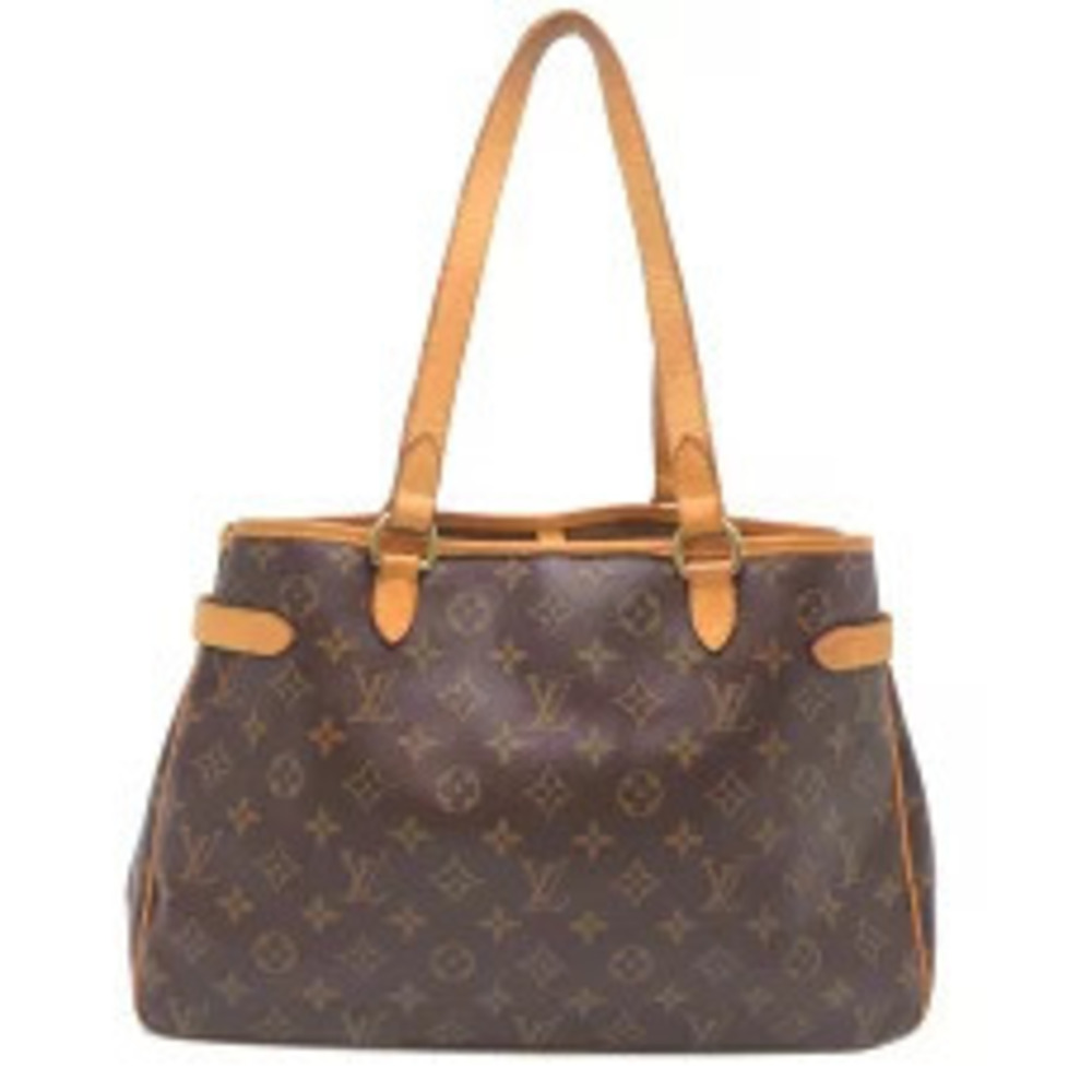 Louis Vuitton Horizontal Monogram Shoulder Batignolles Brown Bag Brown